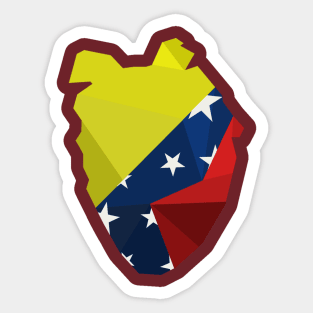 The heart of Venezuela Sticker